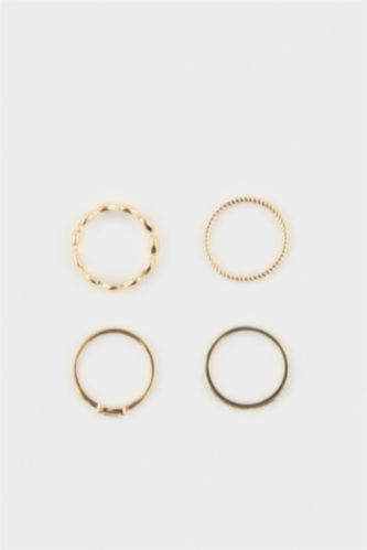 Kadın Altın Kadın 4'lü Yüzük