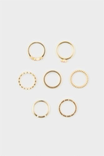 Kadın Altın Kadın 7'li Yüzük