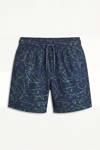 Boy Regular Fit Printed Swim Shorts