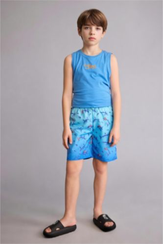 أولاد نعناع شورت بحر ولادي مطبوع