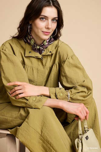 FEMME Marron Veste parachute Coupe régulière
