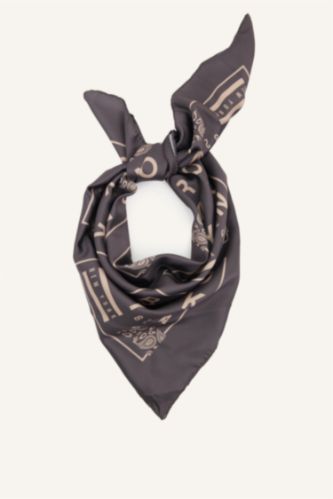 Man Brown Man Printed Shawl