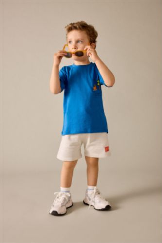 Baby Boys Blue Baby Boy 2 piece Regular Fit T-Shirt Shorts Set
