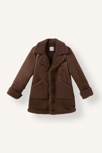 Girl V-Neck Plush Lined Parka
