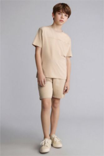 Erkek Çocuk - Genç Erkek Taş Oversıze Şort