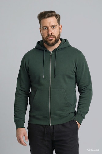 Plus Size Zip-Up Hoodie