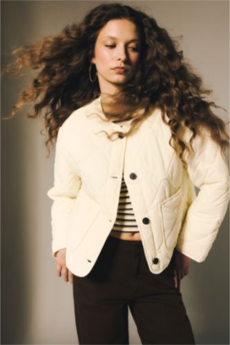 Женщины Бежевый Куртка оверсайз для женщин