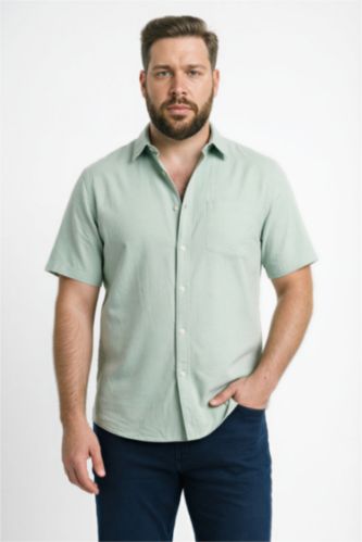 Erkek Mint Regular Fıt Pamuklu