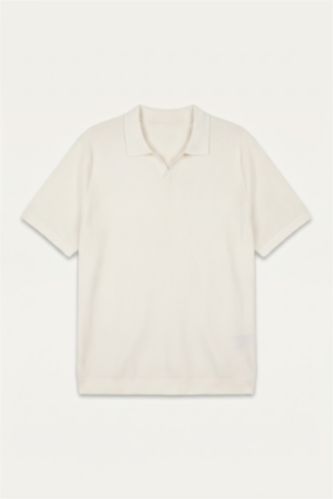 HOMME Écru Polo grande taille à manches courtes Coupe régulière