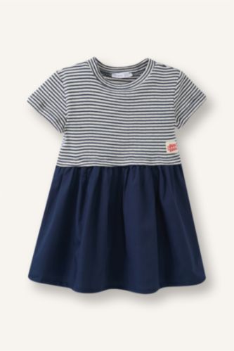 BABY GIRL NAVY Baby Girl Striped Dress