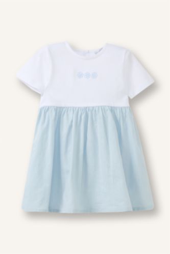 BABY GIRL White Baby Girl Patterned Dress