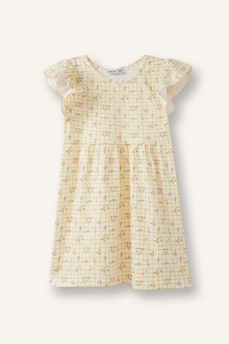 Printed Strappy Knitted Dress