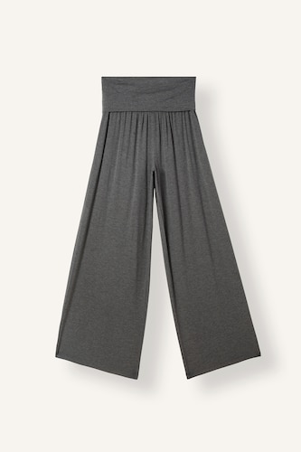 Wide Leg Elastic Waist Trousers
