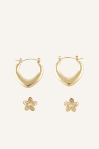 Women Altın 2 piece Earring