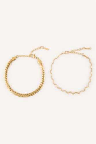 Women Altın 2 piece Bracelet