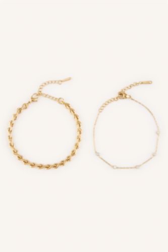 Kadın Altın 2'li Bileklik