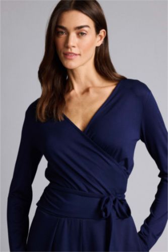 Kadın Lacivert Regular Fıt Uzun Kollu Üst