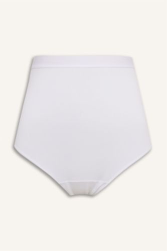 Woman White Cotton Slip Panty