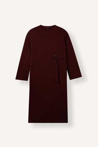 Relax Fit Crew Neck Knit Dress
