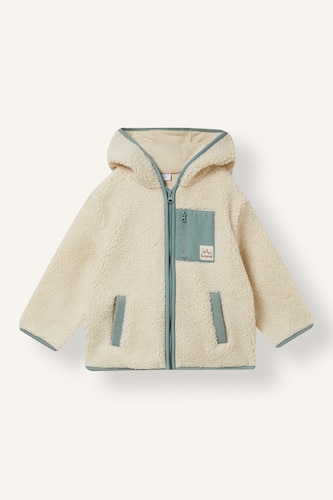 Baby Boy Basic Plush Cardigan