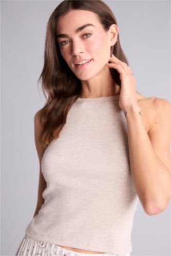 Kadın Bej Melanj Ribana Atlet