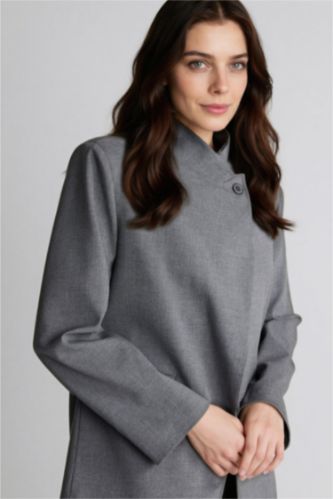 نساء أنثرا سترة بليزر قصة عادية بياخة عالية