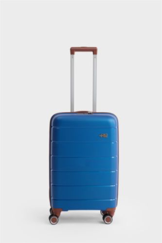 Kadın Lacivert Orta Unisex Sert Kapaklı Valiz