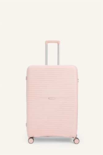 Kadın Pembe Buyuk Unisex Sert Kapaklı Valiz