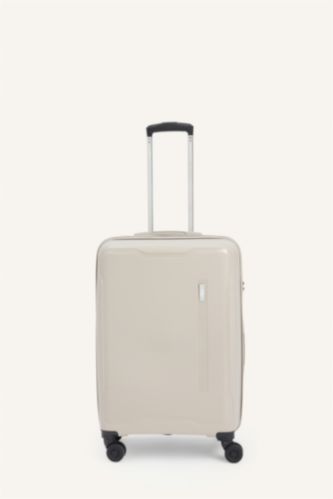 Kadın Bej Unisex Sert Kapaklı Büyük Boy	 Valiz