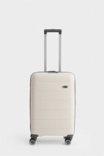 Kadın Beyaz Unisex Sert Kapaklı Valiz