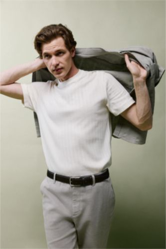 MAN Ecru Man Short Sleeve T-Shirt