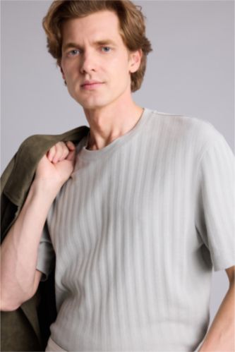 Erkek Mint Regular Fıt Kısa Kollu Tişört