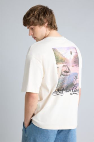 Man Ecru Man Short Sleeve T-Shirt