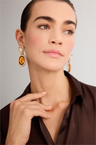 Kadın Açık Kahve Kadın Küpe