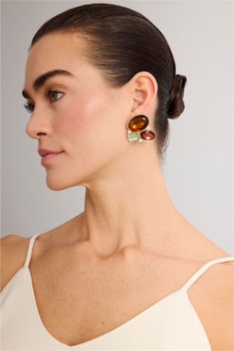 Kadın Açık Kahve Kadın Küpe