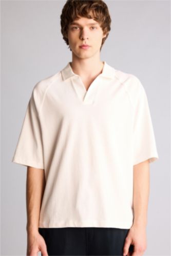 رجال بيج فاتح Man Short Sleeve Polo T-Shirt