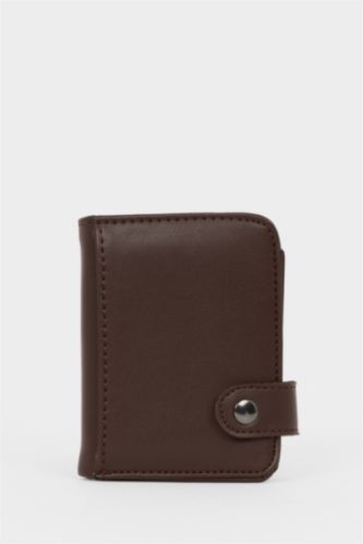 Erkek Kahve Erkek Suni Deri Cüzdan