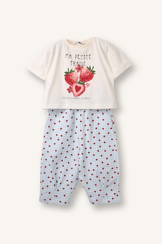 Baby Girl Fruit Print 2 Piece Set