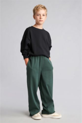 Young Boys - Teen Boys Dark Green Regular Fit Trousers