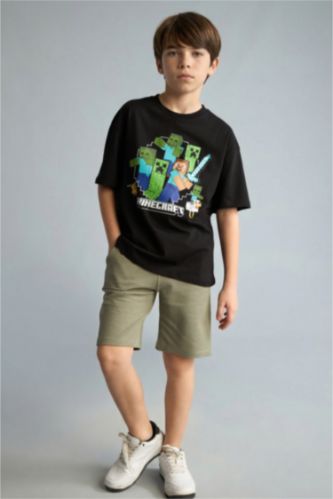 Мальчики и подростки Светлый хаки Шорты из вафельной ткани для мальчиков