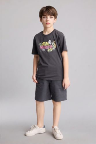 GARÇONS Anthracite Short Coupe régulière pour garçon