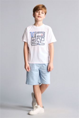 Young Boys - Teen Boys Light Blue Regular Fit Shorts
