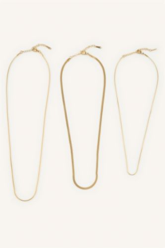 Women Altın 3 piece Necklace