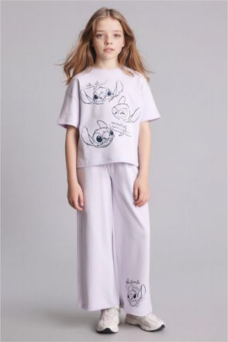 Kız Çocuk - Genç Kız Açık Lila Dısney Lılo & Stıtch 2'li Takım Kız Çocuk