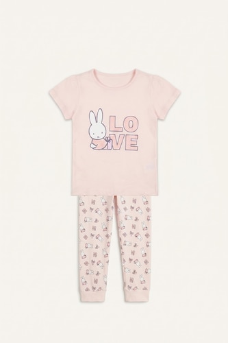 Miffy 2'li Pijama Takımı Kız Bebek
