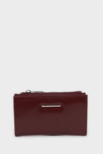 Kadın Bordo Kadın Suni Deri Cüzdan