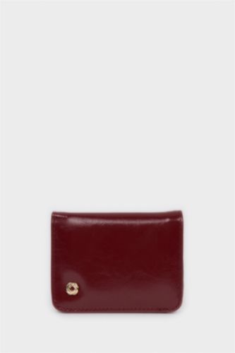 Kadın Bordo Kadın Suni Deri Cüzdan