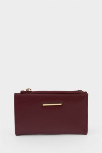 Kadın Bordo Kadın Suni Deri Cüzdan