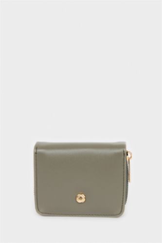 Kadın Yeşil Kadın Suni Deri Cüzdan