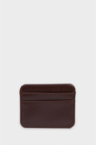 Kadın Kahve Kadın Suni Deri Kartlık